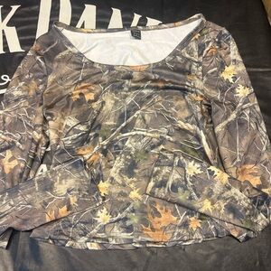 Camo Long Sleeve Women's Top